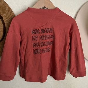 Zara friends crow neck shirt
